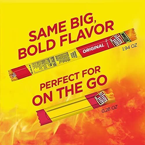 Slim Jim Smoked Meat Sticks, Original Flavor, 6g Protein Per Serving, Snack Size, Easter Basket Stuffer for Men, 0.28 oz. (26 Count)