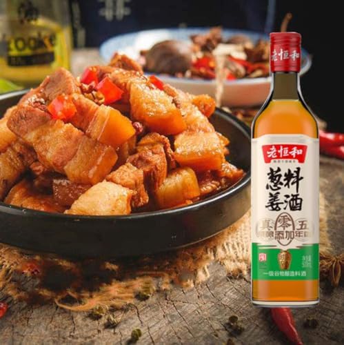 Shaoxing Cooking Wine, Chinese Traditional Classic Cooking Wine, Rice Cooking Wine Fermented from Rice, 500ml Bottled, 1 Pack