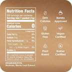 Stevia In The Raw Stevia Sweetener Packets, 200 Ct Box, Zero Calorie Stevia Sugar Substitute Packets, No Erythritol or Artificial Flavors, Vegan, Gluten Free, Kosher, Low Glycemic Index