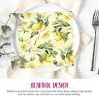 Anniversary House Tiflair PJ344657 3-Ply Lunch Napkins Lemon Yellow