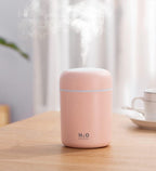 Portable Mini Humidifier, 300ml with Colorful LED Night Light, USB Personal Desktop Humidifier for Car Office Home Travel, Auto Shut-Off, 2 Mist Modes, Super Quiet(pink)