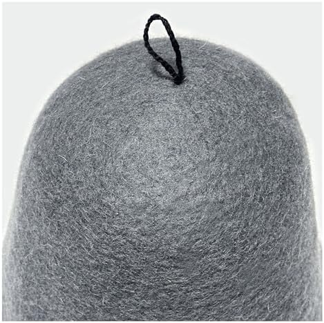Wool Felt Sauna Hat Brooklyn Gray - Unisex Heat Resistant Banya Cap, Hair Protection for Sauna & Steam Room