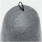 Wool Felt Sauna Hat Brooklyn Gray - Unisex Heat Resistant Banya Cap, Hair Protection for Sauna & Steam Room