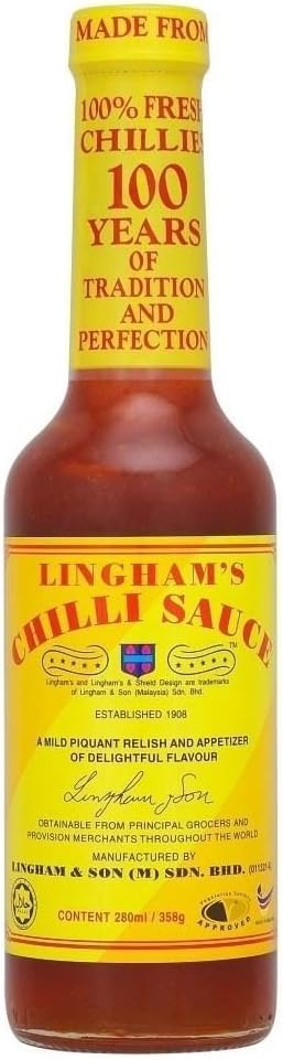 Lingham's Chilli Sauce (280ml) - Pack of 2