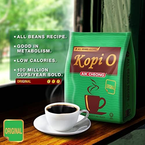 Aik Cheong Kopi-O Bags/Original/Finest Liberica Beans Roasted To Perfection/Coffee Freshness Instantly Sealed/ 20s x 10g/pack