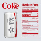 Diet Coke Soda Soft Drink Fridge Pack Mini Cans, 7.5 fl oz, 10 Pack