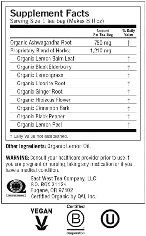 Yogi Tea, Tea Immune Stress Elderberry Lemon Balm Organic, 16 Count