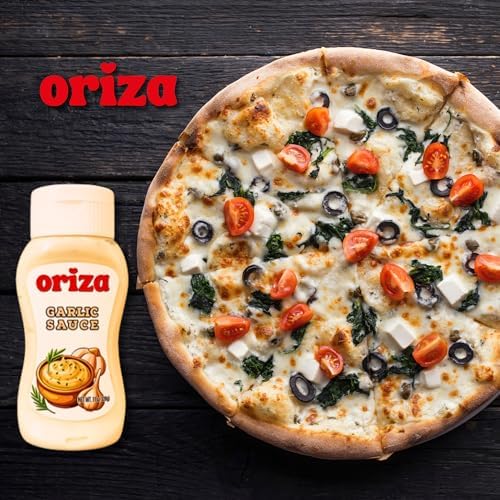 Oriza Garlic Sauce 11oz – Creamy & Savory Garlic Condiment – Great for Burgers, Sandwiches, and Wraps