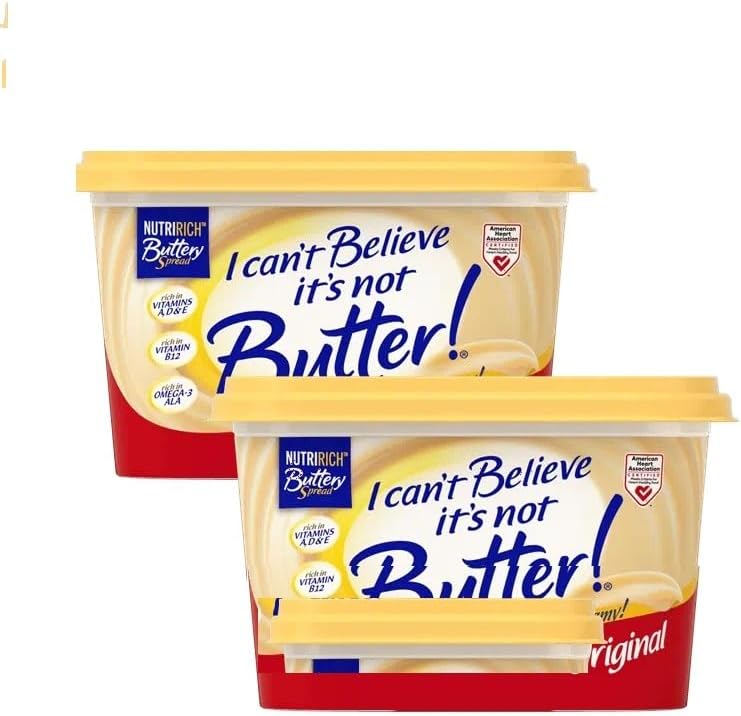 I Can’t Believe It’s Not Butter! Original Spread, 45 oz Tub (Pack of 2) BUTTERY SPREAD