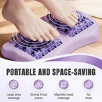 Foot Massage Roller, Portable Reflexology Massager for Relieve Pain from Plantar Fasciitis and Improved Circulation,Three Massage Techniques for Relax Muscles Suitable for Home Office Use (Purple)
