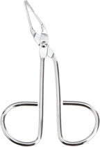 Stainless Steel Scissors-Shaped Eyebrow Tweezer Clip for Precision Hair Removal Silver Eyebrow Plucker Facial Hair Tweezer Durable and Stylish Grooming Tool