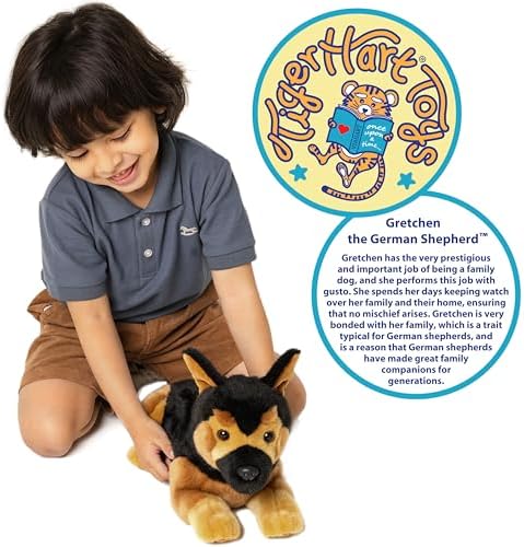 Gretchen The German Shepherd - 15 Inch Stuffed Animal Plush