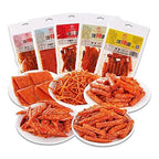 辣条Spicy noodle web celebrity latiao snacks 62g/ packet, 面筋 小吃spicy bar spicy block, latiao spicy snacks, big spicy piece nostalgia spicy, Internet celebrity snacks, convenient fast food，gluten (4 bag)