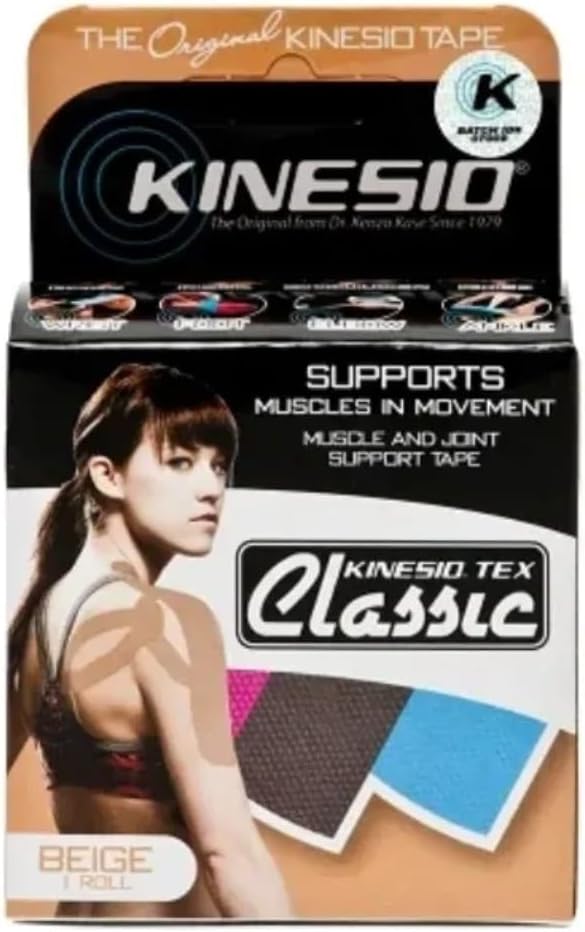 Kinesio Taping - Elastic Therapeutic Athletic Tape Tex Classic - Beige – 2 in. x 13 ft