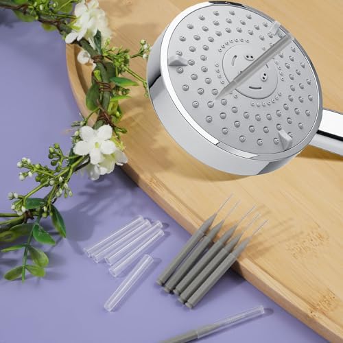 40pcs Shower Head Nozzle Cleaning Brushes, Tiny Brushes Multifunctional Mini Cleaning Tools for Small Hole Shower Head (Gray)