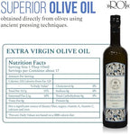ROI Premium Ligurian Italian Extra Virgin Olive Oil First Cold Pressed - Gourmet Mosto Olive Oil Imported from Italy, High in Polyphenols, 17 fl oz (500 ml)