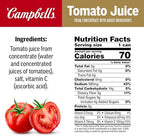 Campbell's 100% Tomato Juice, 11.5 fl oz Can (24 Pack)