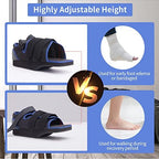 GHORTHOUD Post-op Shoes for Broken Toe Lightweight Shoes Medical Orthopedic Foot Brace Off-loading Healing shoe for Foot Surgery (Large)