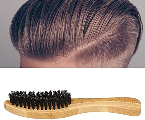 Professional Men Beard Brush, Multipurpose Wooden Brush for Oil Head Styling, Ergonomic Beard Grooming Brush with Long Handle, Light Portable Face Grooming Tool for Home Travel