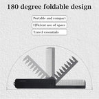 Folding Hair Comb for Men, Fine Tooth & Wide Tooth Comb, Double-Sided Pocket Comb for Hair, Portable Folding Pocket Combs for Men for Travel Grooming Beards and Mustaches