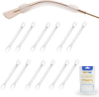 Silicone Eyeglasses Temple Tips Sleeve Retainer, Anti-Slip Elastic Glasses Ear Grip Comfort Eyeglasses Retainers Behind The Ears for Reading Glasses Sunglasses