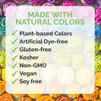 Color Kitchen Plant-Based Green Food Coloring Powders, Natural Colors, No Artificial Dyes, Gluten Free, Kosher, Vegan (Pack of 10)