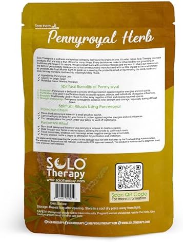 Pennyroyal Herb 28 Grams - Pennyroyal Herb Cut and Sifted - Pennyroyal Dried Herb - Mentha pulegium Resealable Bag (Pennyroyal Herb)