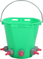Sales Livestock Milk Feed Lamb Milk Feed Bucket, HLMP69 5 Types Green Plastic Antileakage with Scale Calf for Cattle Lamb Livestock(Five Mouths)
