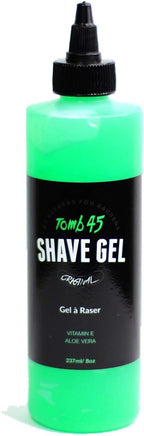 Tomb 45 Shave Gel for Men, Non-Foaming Fresh Scent Clear Shaving Gel with Skin Replenishing Vitamin E and Soothing Aloe Vera, Sensitive Skin Moisturizer 8oz