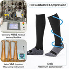 Medical Compression Socks 20-30 mmHg for Men Women (3 Pairs) - Best Support for All Day Wear, Pain Relief, Circulation
