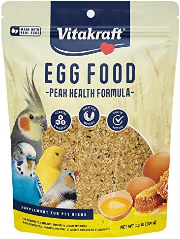 Vitakraft Bird Egg Food 1.1lb and Oasis Vita Drops 2oz Multivitamin for Parrots, Parakeets, Cockatiels, Canaries, Finches, Budgies, Small Parrots