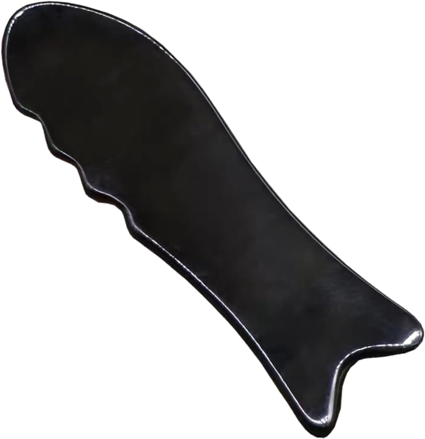 Guojiang Black Water Buffalos Horn Gua Sha Massage Tool for Scraping for and Body Skin Gua Sha Tools Rib Leg for Faci Gua Sha Massage Tool for Scraping, Big Fish