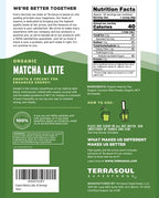 Terrasoul Superfoods Organic Matcha Latte – Premium Grade, Vegan & Dairy-Free - 8.47oz