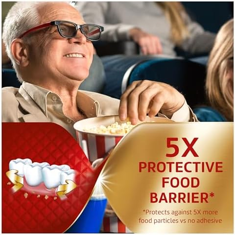 Poligrip Power Max Power Hold plus Seal Denture Adhesive Cream, Denture Cream for Secure Hold and Food Seal, Flavor Free - 2.2 oz (Pack of 4)