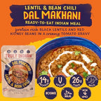 Truly Indian 6-Pack Spiced Lentil & Bean Chili (Dal Makhani) Authentic Traditional Ready to Eat Indian food 10oz - Made Fresh With Locally Grown Ingredients, Vegan, Microwaveable Meal