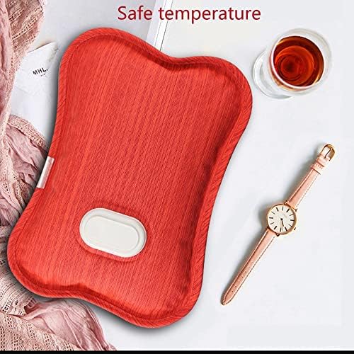 The Electric Heat Pack with Waist Belt，Portable Hot Water Bag，Soothing Heat relieves Back Pain,Cramps,Arthritis,Warms Hands and Tummy,Electric Hot Water Bottle。 (Color : Gray)