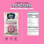 LesserEvil Himalayan Pink Salt Organic Popcorn, Premium Quality, Minimally Processed, No Vegetable Oil, 0.46 Oz, Pack of 24