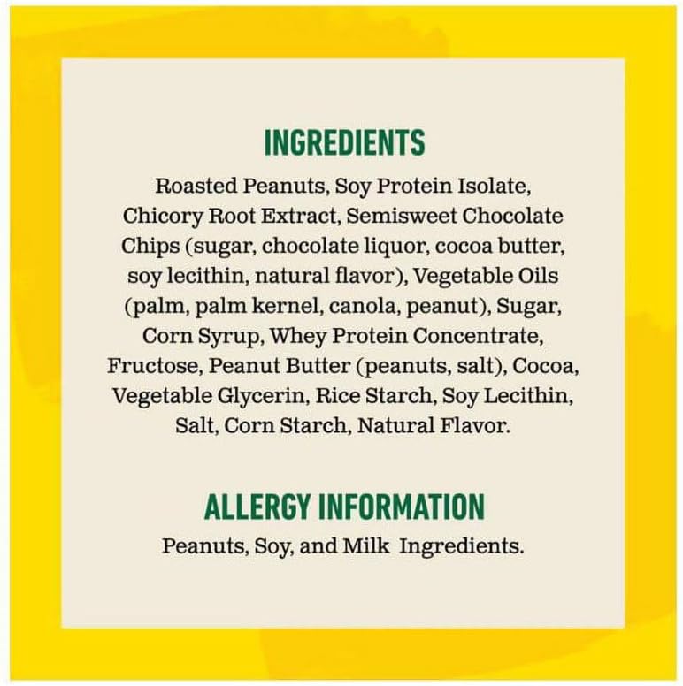 Gluten-Free Protein Bars, Peanut Butter Dark Chocolate, 30-Pack, Compatible with Nature Valley