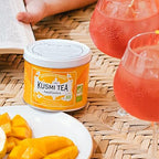 Kusmi Tea - AquaSummer + AquaExotica + AquaRosa - Organic Blend of Hibiscus and Fruits - Caffeine Free Herbal Tea - Enjoy Hot or Iced - Loose Leaf Tea - 2 Tin Boxes of 3.5 oz