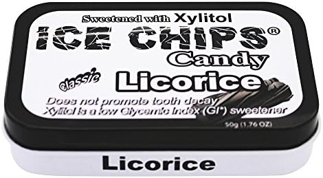 ICE CHIPS Candy Licorice Single Pack Candy, 1.76 Ounce