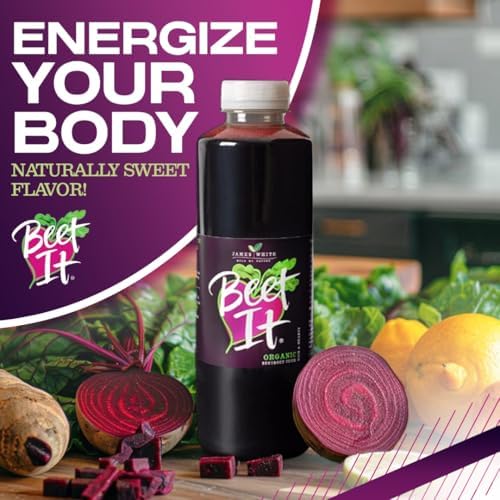 BEET IT Organic Beet Juice, 25.4 Fl.oz (6 Pack) | Non GMO, 100% Natural Organic Juice- Gluten Free, No Added Sugar, Not from Concentrate | Nutrient Packed Vegetable Juice