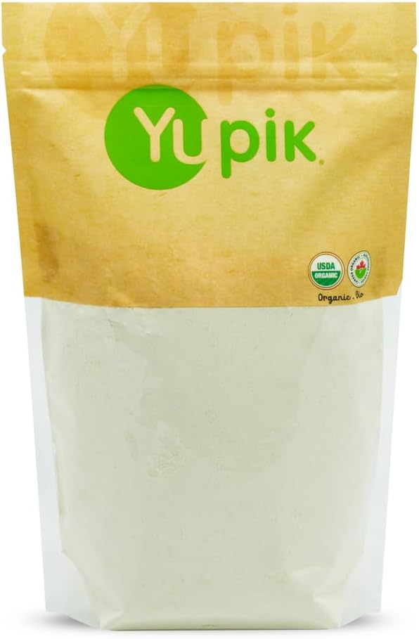 Yupik Organic Quinoa Flour, 2.2 lb (35.3 oz), USDA Certified, Gluten-Free, Non-GMO, Vegan, Kosher, Finely Ground from White Quinoa Seeds, White Flour Alternative for Baking & Cooking