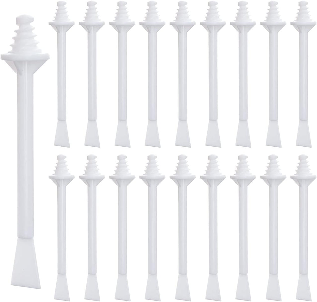 Plastic Wax Applicator Sticks and Disposable Spatulas - 50 Pieces for Nostril Cleaning, Nose Hair Removal, and Waxing