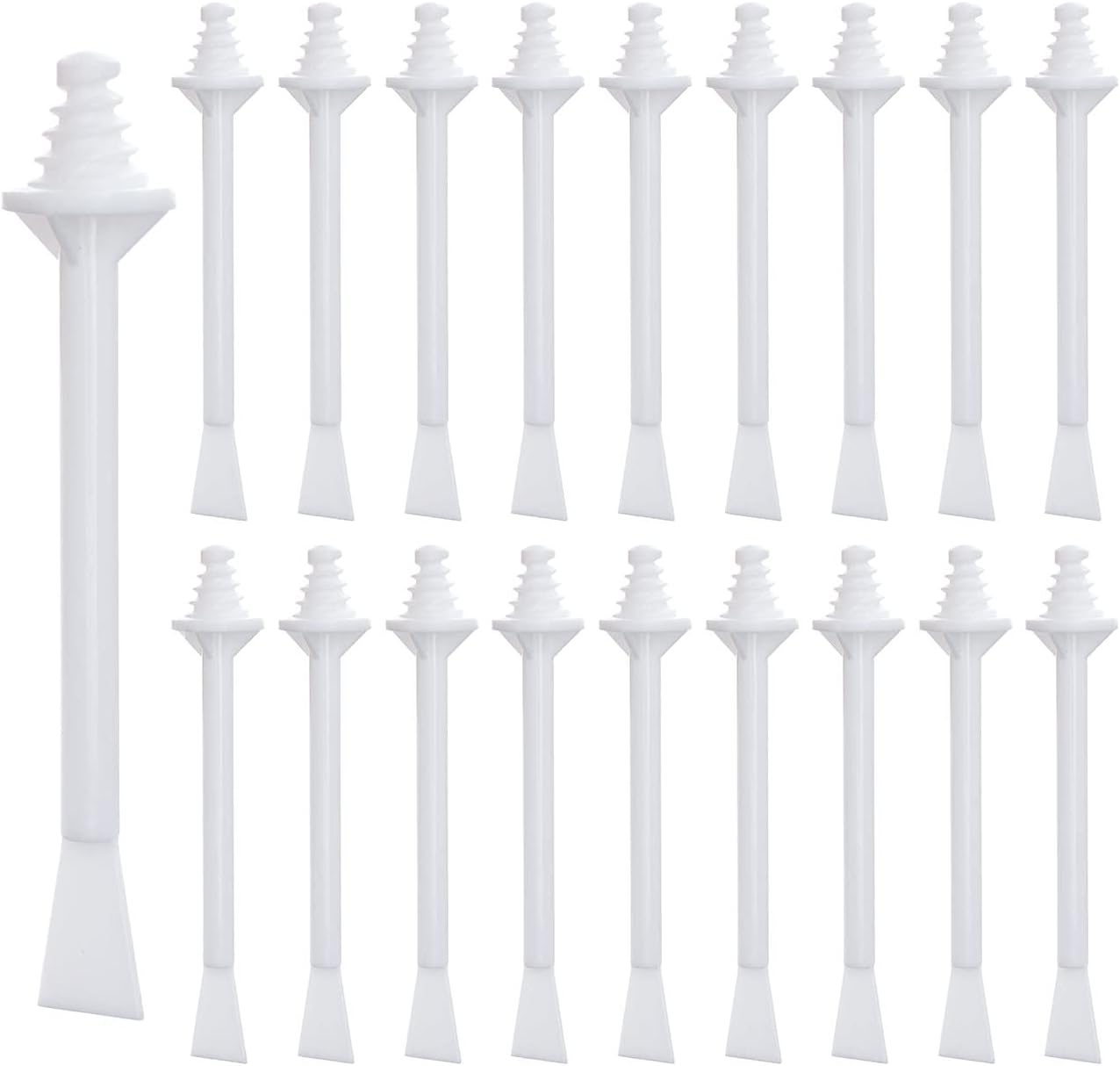 Plastic Wax Applicator Sticks and Disposable Spatulas - 50 Pieces for Nostril Cleaning, Nose Hair Removal, and Waxing