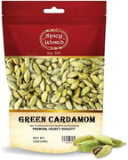 Spicy World Green Cardamom Pods 3.5 Oz - As Seen on Tik Tok - Premium Quality Whole Green Cardamom Pods | Vegan | Large | Aromatic Cardamon