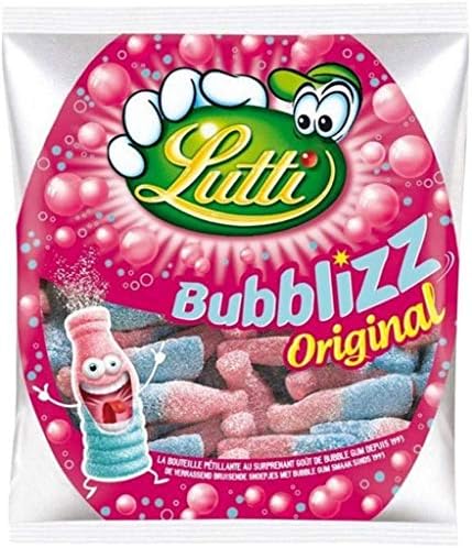 French Lutti Original Bubblizz Bubblegum 250g From France Pack of 2