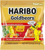 HARIBO Goldbears, Gummi Candy, 22.8 oz Tub (54 Packs) Assorted Flavors