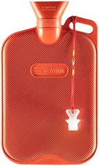 Peterpan Rubber Hot Water Bottle with Knitted Cover, Extra Large & Thick for Pain Relief, 90 Fl Oz Capacity,BPA & Phthalates Free, Handle & 2nd Gen Lanyard Cap, Safe & Comfortable Heat Therapy, Black