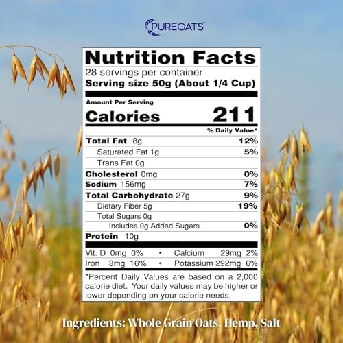 PureOats Power Oat Mix, Gluten Free, Protein Infused, Whole Grain, 41 oz bag (2.5 lb/1.6 kg)