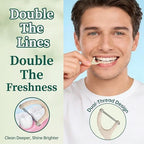 Biodegradable Dental Floss Picks for Teeth, 200ct Organic Natural Bamboo Charcoal Double Thread Floss Sticks, Flossers for Adults, Vegan Wheat Straw Flossers, Eco Friendly Teeth Cleaning, Mint